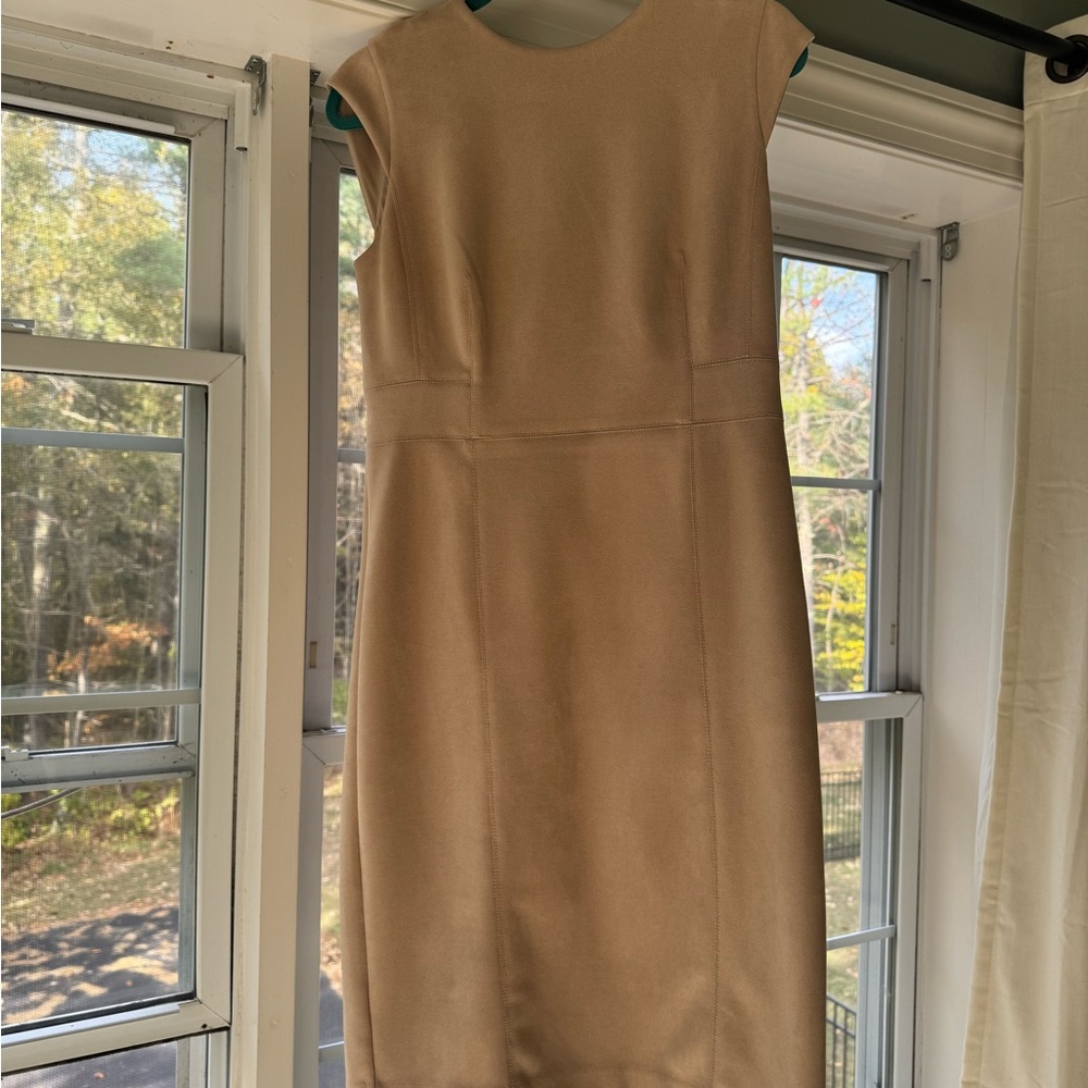 Ann Taylor suede sheath dress